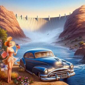 Historical Las Vegas Boulder Dam, now called Hoover Dam, 1st Las Vegas Guide